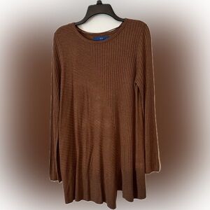 NWT Apt 9 brown tunic sweater - size L!